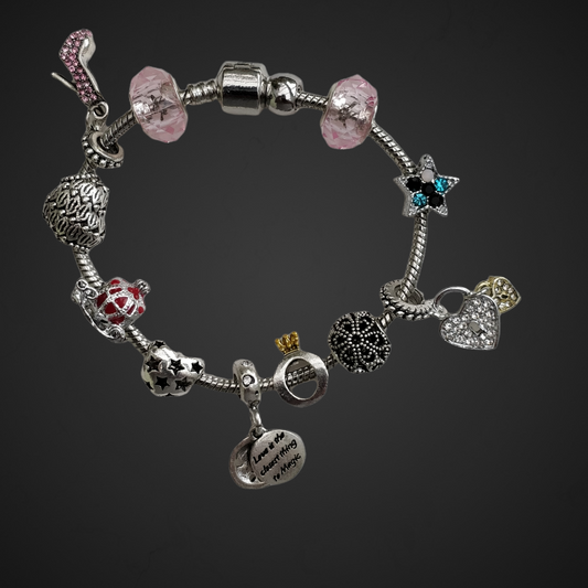 Cinderella Charm Bracelet Queen of Diamonds