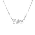 Silver Star Sign Necklace Queen of Diamonds