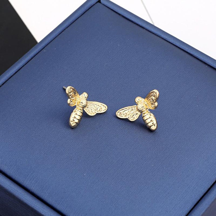 Bee Stud Earrings Queen of Diamonds