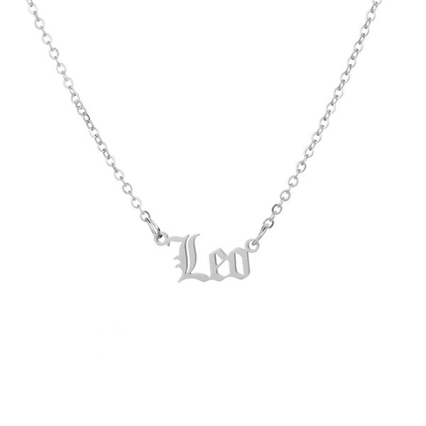 Silver Star Sign Necklace Queen of Diamonds