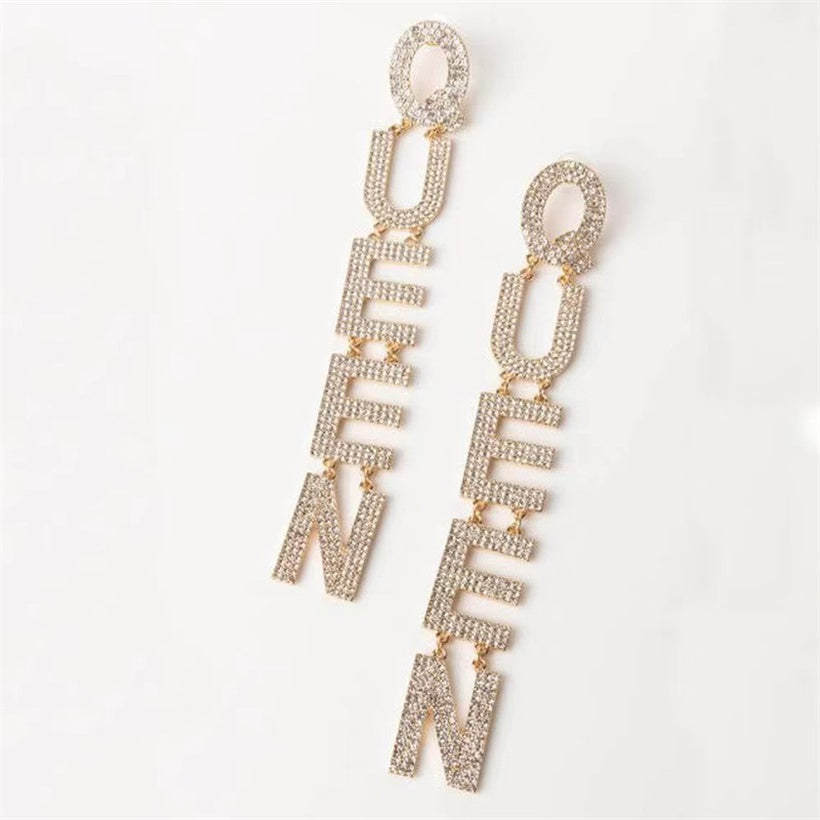 Queen of Diamonds Statement Earrings Queen of Diamonds