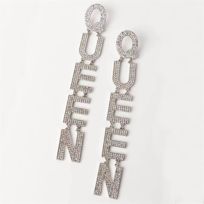 Queen of Diamonds Statement Earrings Queen of Diamonds