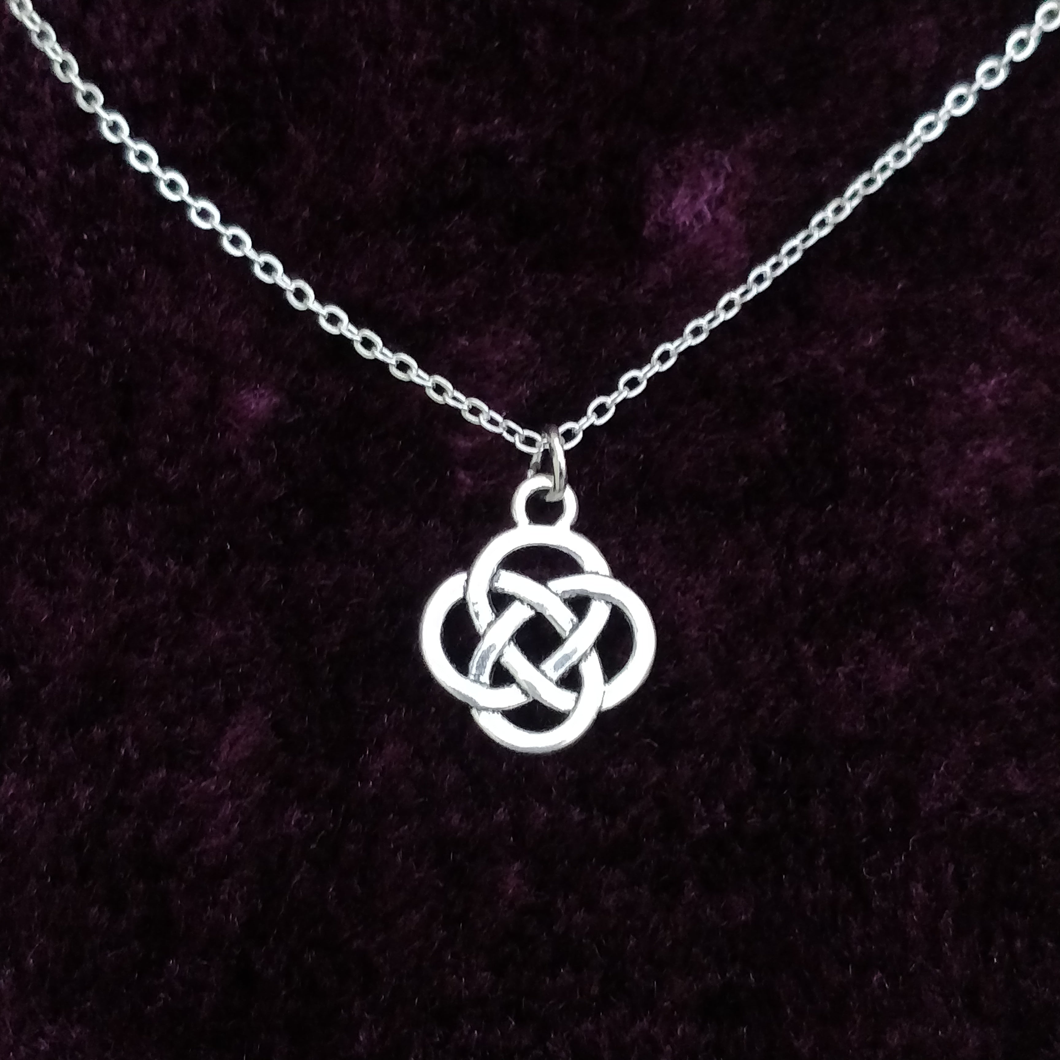 Sterling Silver Celtic Love Knot Necklace By Martha Jackson Sterling Silver  | notonthehighstreet.com