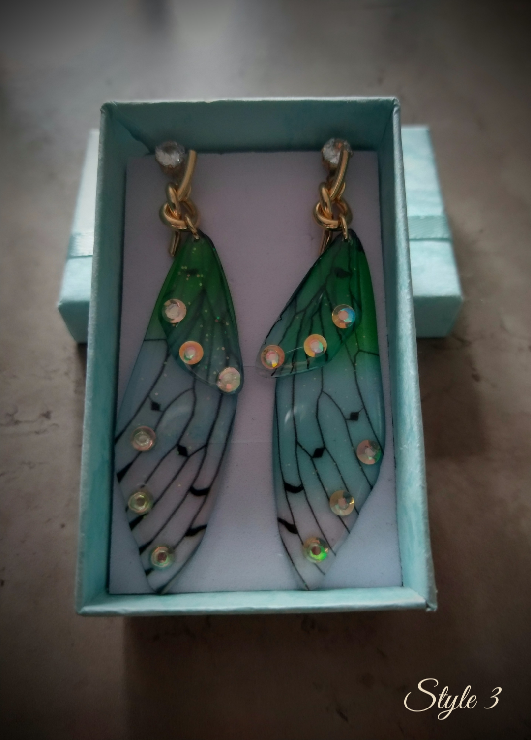 Fairy Wing Deluxe Earrings Queen of Diamonds