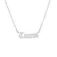 Silver Star Sign Necklace Queen of Diamonds