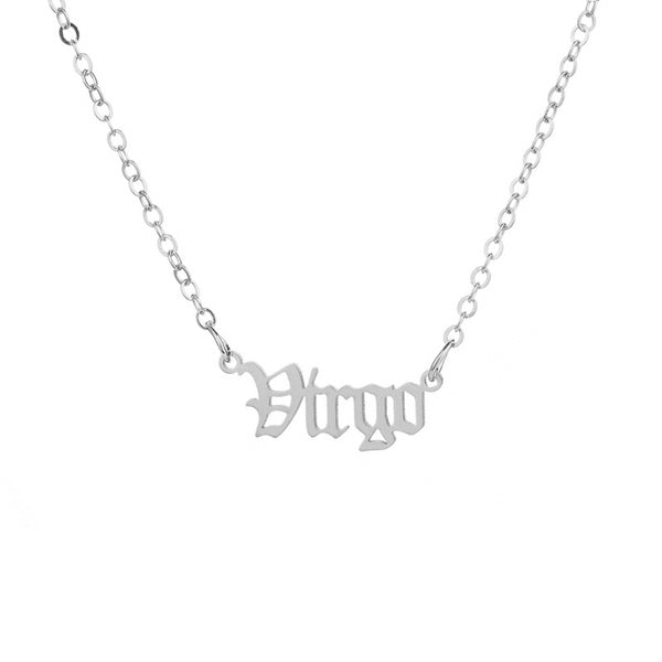 Silver Star Sign Necklace Queen of Diamonds